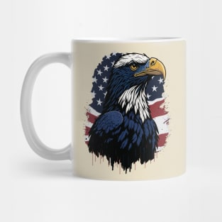 Funny 4th Of July American Flag Patriotic Eagle USA Mug